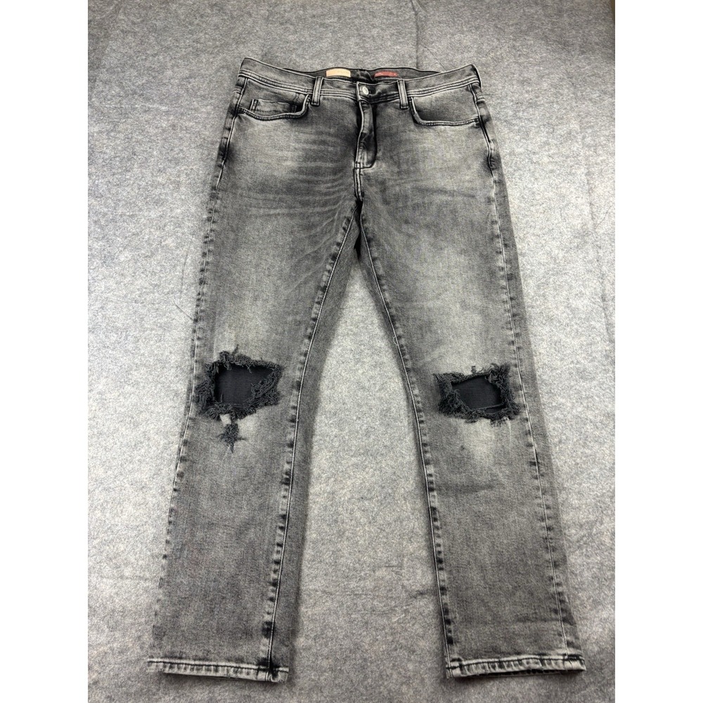 Pilcro Jeans Women's 32 Light Wash Gray Distressed Denim Skinny Jeans Low Rise